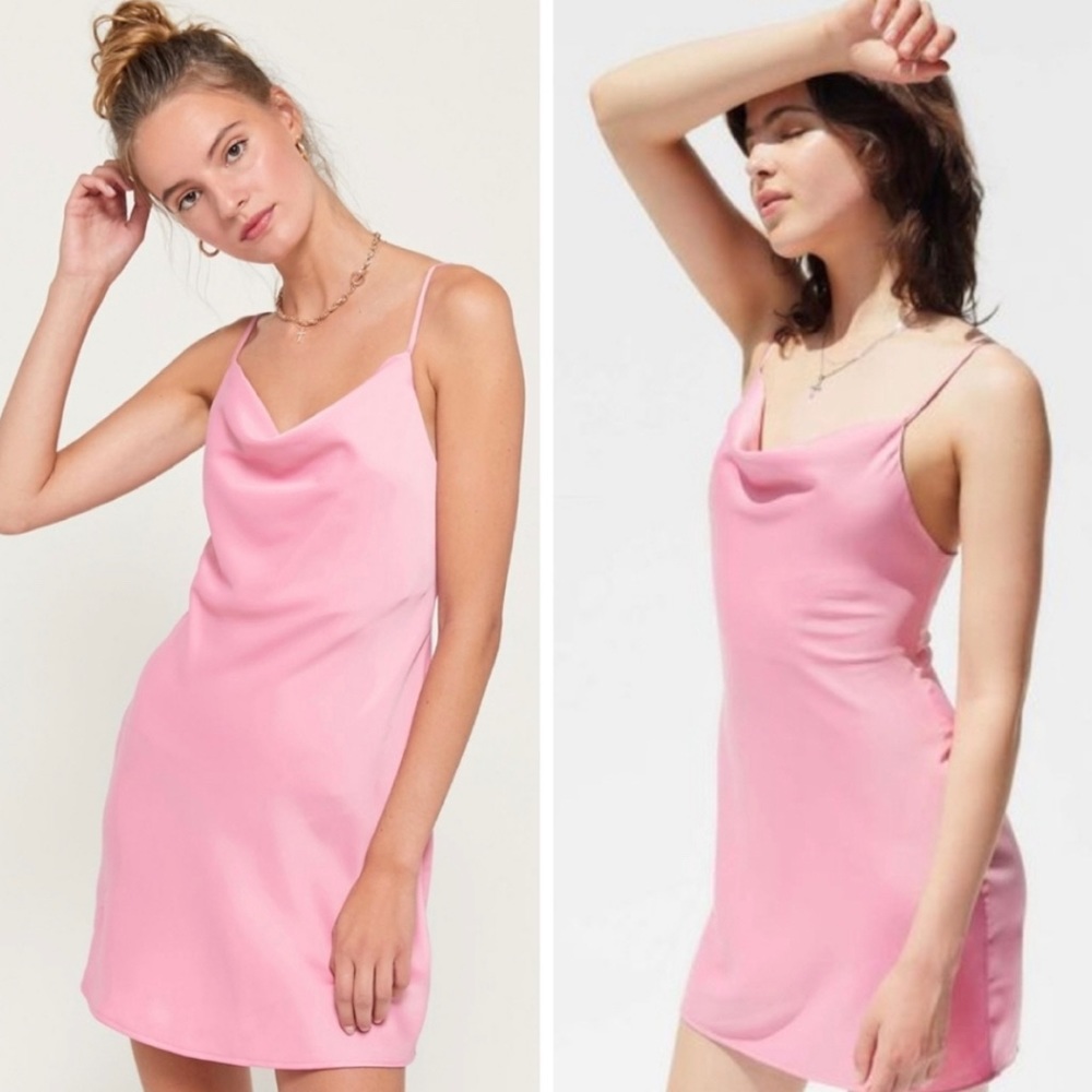 UO Mallory Cowl Slip Dress